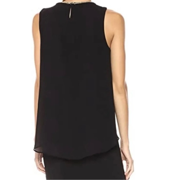 Calvin Klein Pleated Chain Neck Dress (Black) XL - Picture 2 of 7